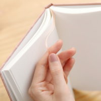 サムネイル:リボン風のしおり付き