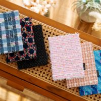 サムネイル：英国リントン社の華やかなツイードを表紙にまとう、ハードカバーノート